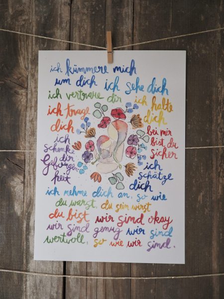 Innere Kind Karte A4