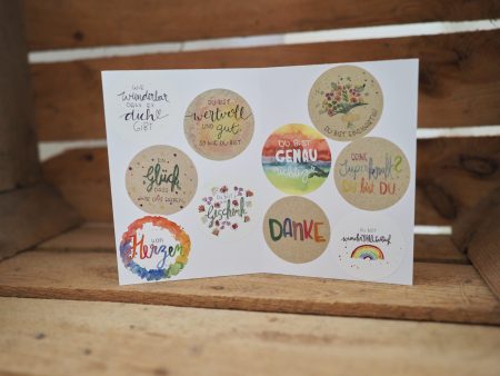 Mischung jeder Sticker 1x