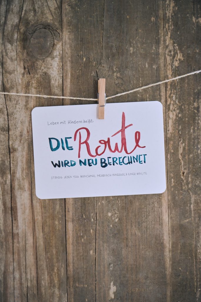 Die Route wird neu berechnet