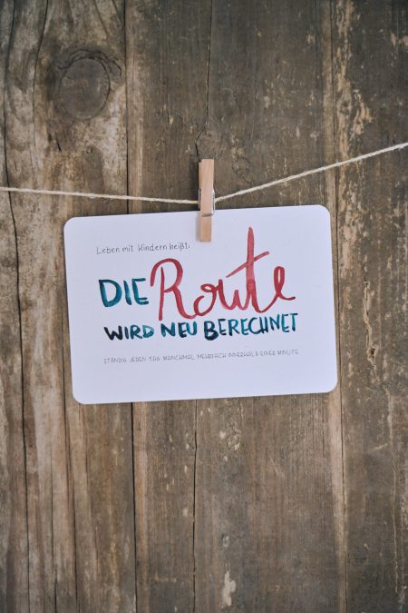 Die Route wird neu berechnet