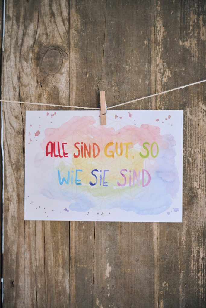Alle sind gut so wie sie sind A5