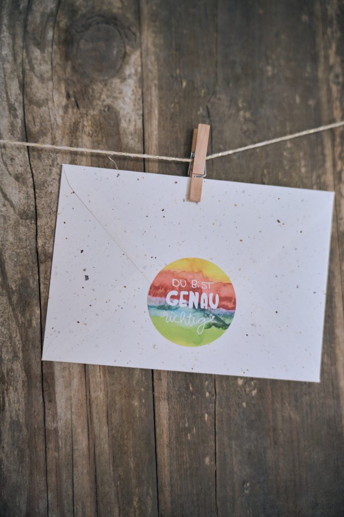 Du bist genau richtig Sticker