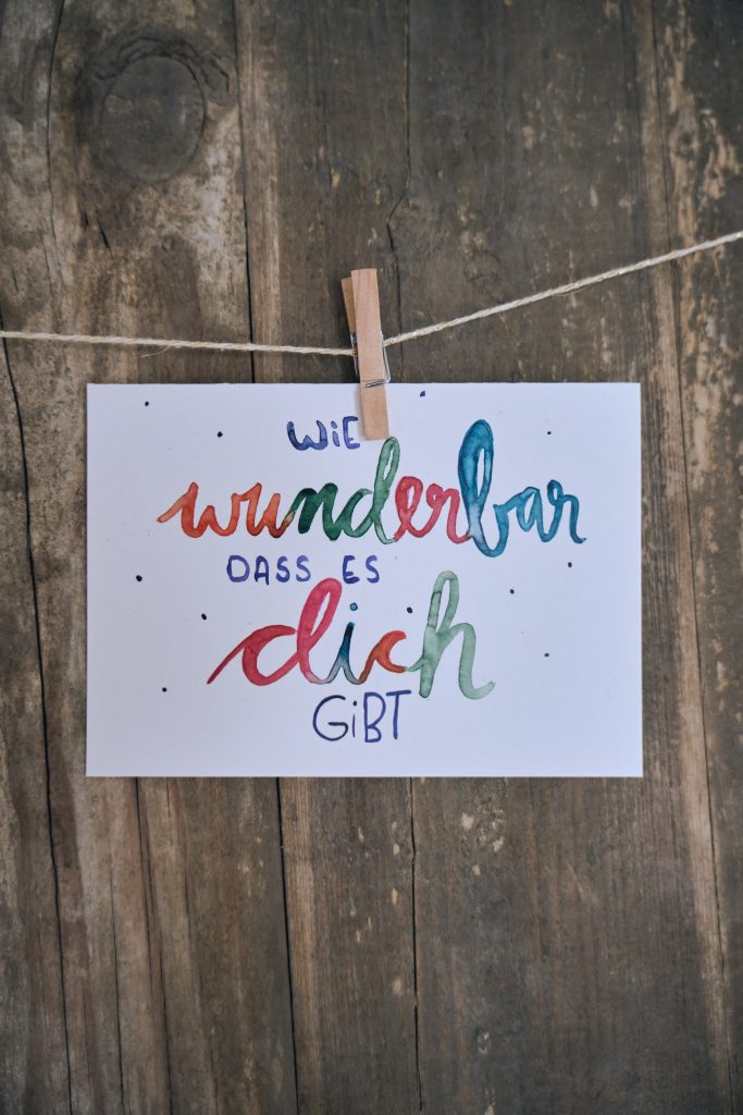 Wie wunderbar, dass es dich gibt - bunt